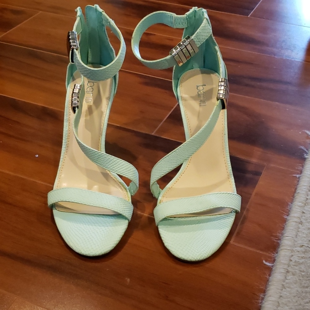 Seafoam green stilettos